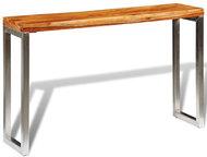 Console table made of solid sheesham, steel legs - Console Table