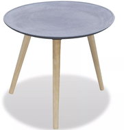 Round side / coffee table gray, concrete look - Side Table