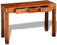 Konzolový stolík s 3 zásuvkami 80 cm masívne sheeshamové drevo - Konzolový stolík