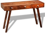 Konzolový stolík s 3 zásuvkami 80 cm masívne palisandrové drevo - Konzolový stolík