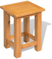Side table 27x24x37 cm solid oak wood - Side Table