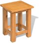 Side table 27x24x37 cm solid oak wood - Side Table