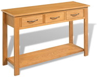 Cantilever table 118x35x77 cm solid oak wood - Console Table
