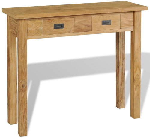 Console table, solid teak, 90x30x80 cm - Console Table - Main image