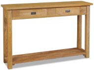 Konzolový stolík, masivny teak, 120 × 30 × 80 cm - Konzolový stolík