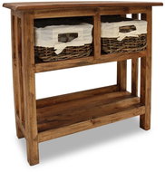 Side table solid recycled wood 69x28x70 cm - Side Table