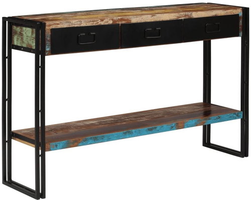 Console table solid recycled wood 120x30x76 cm - Console Table - Main image