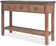 Console table made of solid fir wood 122x35x80 cm - Console Table