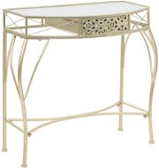 Odkladací stolík vo francúzskom štýle kovový 82 x 39 x 76 cm zlatý - Odkladací stolík