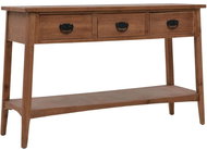 Console table made of solid fir 126x40x77,5 cm brown - Console Table