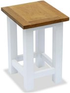 Side table 27x24x37 cm solid oak wood - Side Table