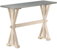 Console table 118x35x76 cm zinc and solid mango tree - Console Table