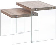 Nesting tables 2 pcs oak MDF - Side Table