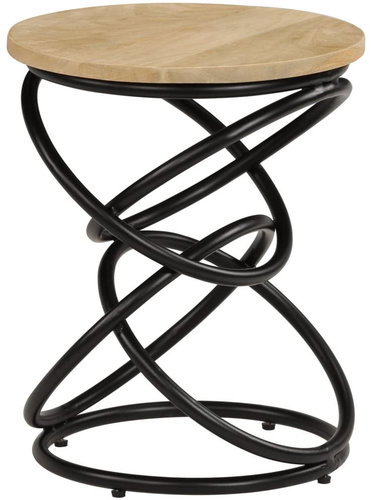 Docking table solid mango wood 40x50 cm - Side Table - Main image