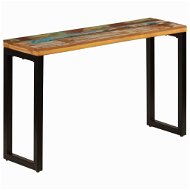 Konzolový stolík 120 × 35 × 76 cm masívne recyklované drevo a oceľ - Konzolový stolík