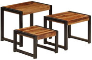 Nesting tables 3 pieces of solid sheesham wood - Side Table