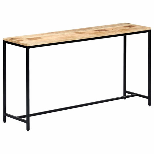 Console table 140x35x76 cm solid rough mango wood - Console Table - Main image