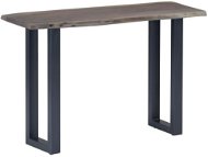 Konzolový stolík sivý 115 × 35 × 76 cm akáciové drevo a železo - Konzolový stolík