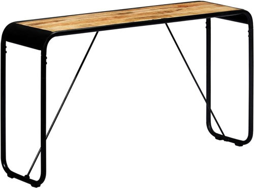 Console table 140x35x76 cm solid rough mango wood - Console Table - Main image
