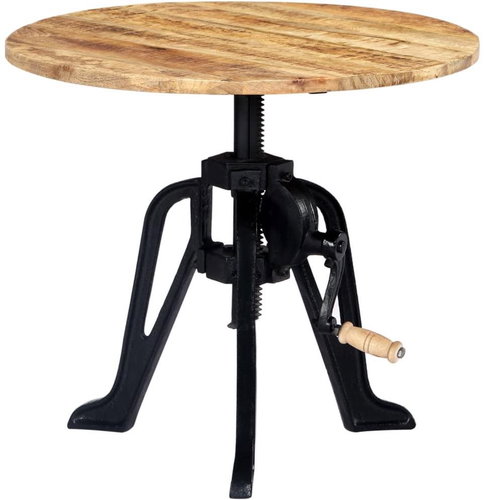 Side table 60x (46–63) cm solid mango and cast iron - Side Table - Main image