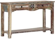 Konzolový stolík 120 × 40 × 75 cm masívne recyklované drevo - Konzolový stolík