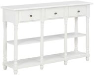 Cantilever table white 120x30x76 cm MDF - Console Table