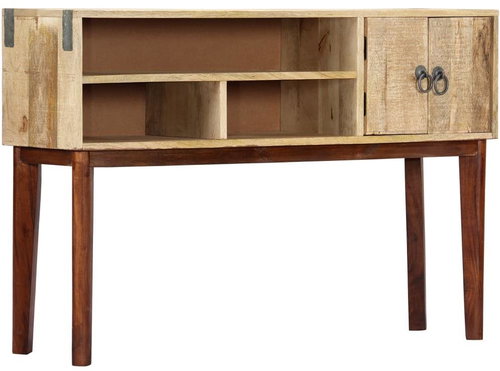 Console table 115x30x76 cm massive rough mango tree - Console Table - Main image