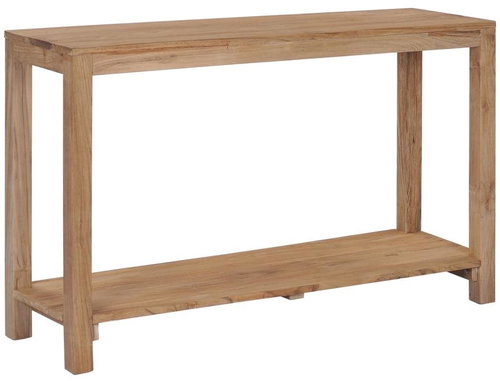 Console table 120x35x75 cm solid teak wood - Console Table - Main image