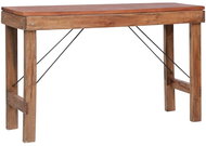 Folding console table 130x40x80cm solid recycled wood - Console Table