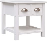 Side table white 40x40x40 cm wood pavlovnie - Side Table