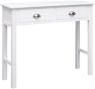Konzolový stolek bílý 90x30x77 cm dřevo - Konzolový stolík