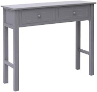 Konzolový stolík sivý 90 x 30 x 77 cm drevo - Konzolový stolík