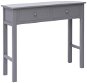 Konzolový stolík sivý 90 x 30 x 77 cm drevo - Konzolový stolík