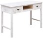 Konzolový stolík biely s patinou 110 x 45 x 76 cm drevo - Konzolový stolík