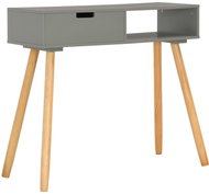 Side table gray 80x30x72 cm solid pine - Side Table