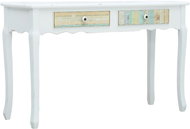 Cantilever table white 120x40x74,5 cm wood - Console Table