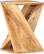 Odkladací stolík, 35 x 35 x 55 cm, masívne mangovníkové drevo - Odkladací stolík