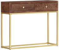 Console table 90x30x75 cm solid mango tree - Console Table