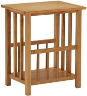 Magazine table 45x35x55 cm solid oak wood - Side Table