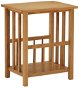 Stolík na časopisy 45 × 35 × 55 cm masívne dubové drevo - Odkladací stolík