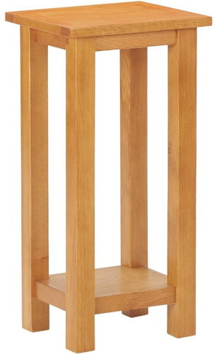 Side table 27x24x55 cm solid oak wood - Side Table - Main image