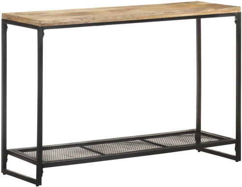 Cantilever table 110x35x75 cm solid mango wood - Console Table - Main image