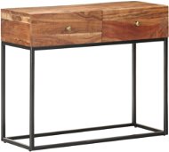 Cantilever table 90x35x75 cm thick acacia wood - Console Table
