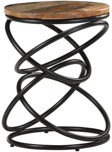 End table 40x40x52 cm solid recycled wood - Side Table - Main image