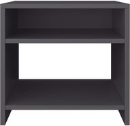 Bedside table gray 40x30x40 cm chipboard - Night Stand