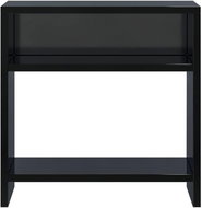 Bedside table black with high gloss 40x30x40 cm chipboard - Night Stand