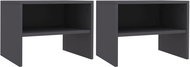 Bedside tables 2 pcs gray 40x30x30 cm chipboard - Night Stand