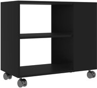 Side table black 70x35x55 cm chipboard - Side Table