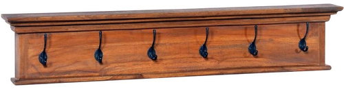 Nástěnný věšák 100 × 10 × 20 cm masivní teakové dřevo - Coat Hanger - Main image