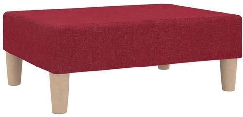 Shumee podnožka vínová 78×56×32 cm textil, 337683 - Taburet - Main image